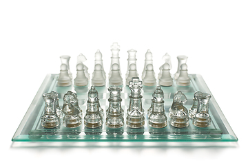 Image showing Glass chess