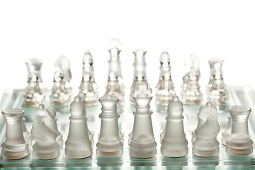 Image showing Glass chess