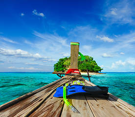 Image showing Tropical island in sea