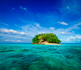 Image showing Tropical island in sea