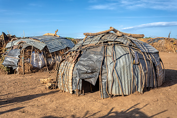 Image showing Dassanech village, Omo river, Ethiopia