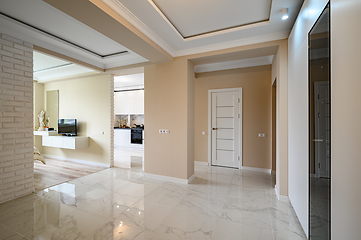 Image showing Empty hallway of modern studio apartment