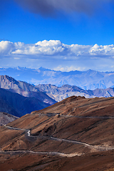 Image showing Road in Himalayas with mountains