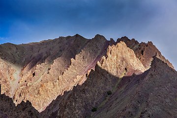 Image showing Mountain on sunset