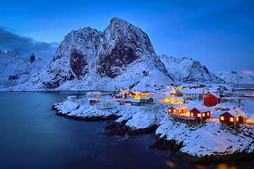 Image showing Hamnoy fishing village on Lofoten Islands, Norway