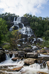 Image showing Tvindefossen, Hordaland, Norway