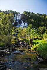 Image showing Tvindefossen, Hordaland, Norway