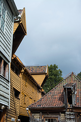 Image showing Bryggen at Bergen, Hordaland, Norway