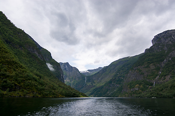 Image showing Naeroyfjord, Sogn og Fjordane, Norway