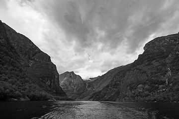 Image showing Naeroyfjord, Sogn og Fjordane, Norway