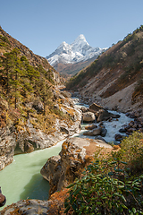 Image showing Ama Dablam summit in Himalayas