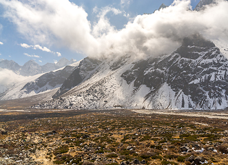 Image showing Taboche summit in Himalayas Nepal