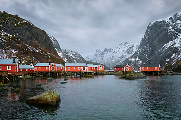 Image showing Nusfjord fishing village in Norway