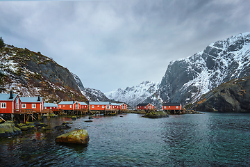 Image showing Nusfjord fishing village in Norway