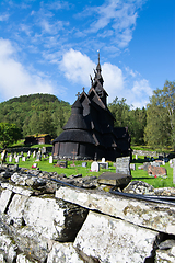 Image showing Borgund Stave Church, Sogn og Fjordane, Norway