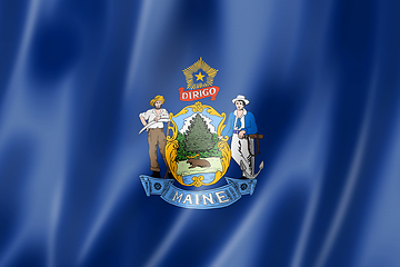 Image showing Maine flag, USA