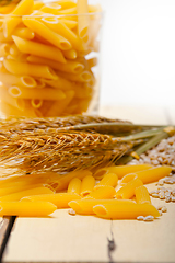 Image showing Italian pasta penne with wheat