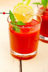 Image showing fresh tomato juice