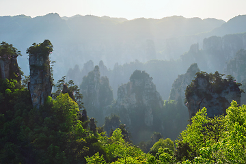 Image showing Zhangjiajie mountains, China