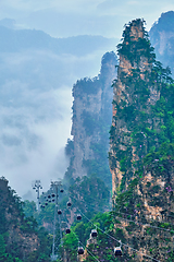 Image showing Zhangjiajie mountains, China