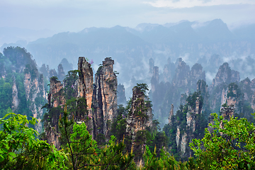 Image showing Zhangjiajie mountains, China