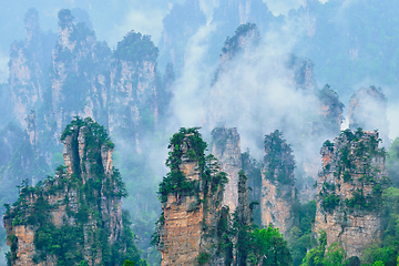 Image showing Zhangjiajie mountains, China