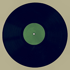 Image showing Vintage looking Vinyl record