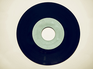 Image showing Vintage looking Vinyl record 45 rpm