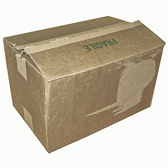 Image showing Vintage looking Parcel