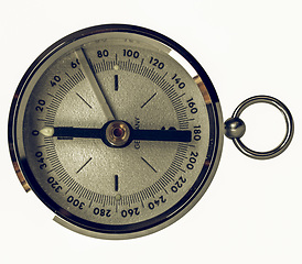 Image showing Vintage looking Compass