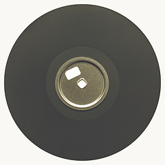 Image showing Vintage looking Magnetic disc