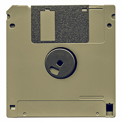 Image showing Vintage looking Floppy Disk