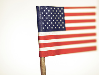 Image showing Vintage looking American flag