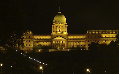 Image showing night scenery in Budapest