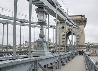 Image showing Chain Bridge in Budapest