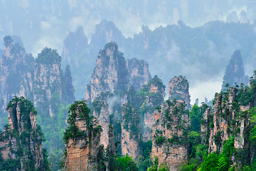 Image showing Zhangjiajie mountains, China