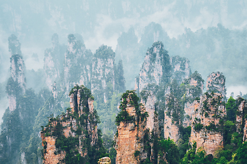 Image showing Zhangjiajie mountains, China