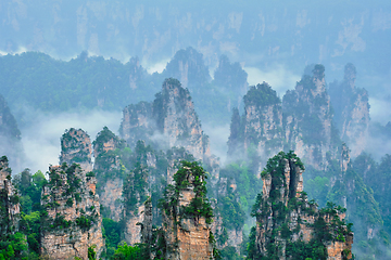 Image showing Zhangjiajie mountains, China