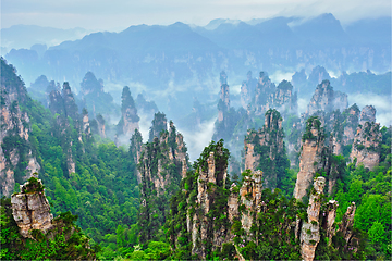 Image showing Zhangjiajie mountains, China