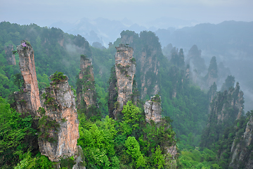 Image showing Zhangjiajie mountains, China