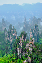 Image showing Zhangjiajie mountains, China