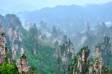 Image showing Zhangjiajie mountains, China