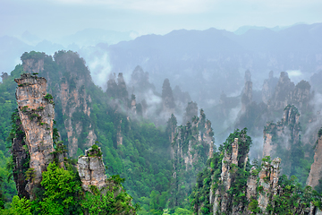 Image showing Zhangjiajie mountains, China