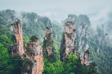 Image showing Zhangjiajie mountains, China