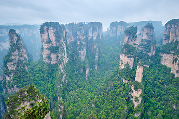 Image showing Zhangjiajie mountains, China