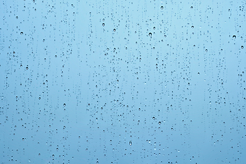 Image showing Rain drops on window