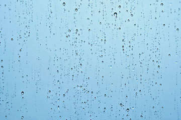 Image showing Rain drops on window