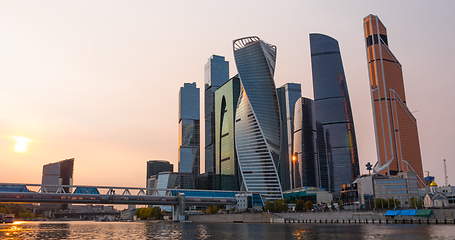 Image showing Moscow city (Moscow International Business Center) , Russia