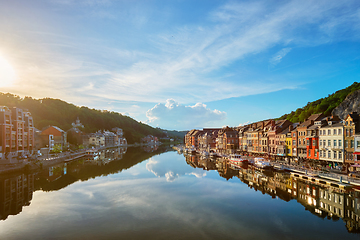 Image showing View of picturesque Dinant city. Belgium