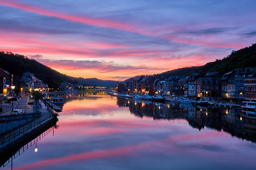 Image showing View of picturesque Dinant city. Belgium